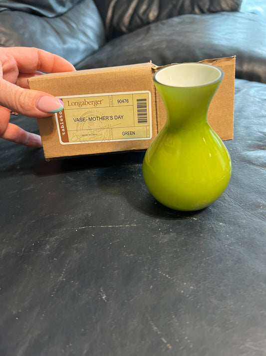 Longaberger Mother’s Day vase in Green