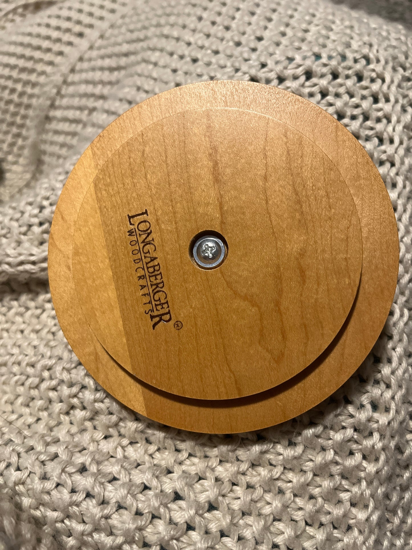 Longaberger 4.5” round lid