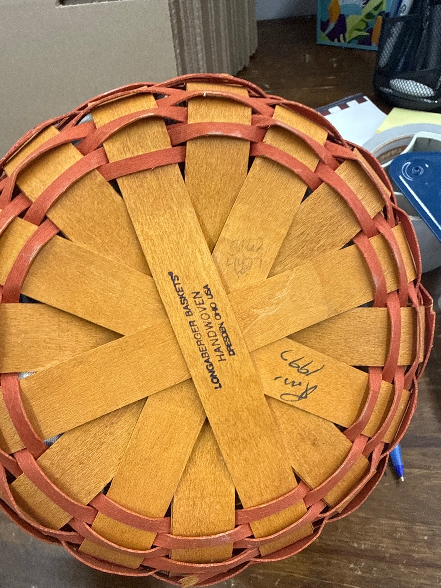 Longaberger rings and things basket with liner