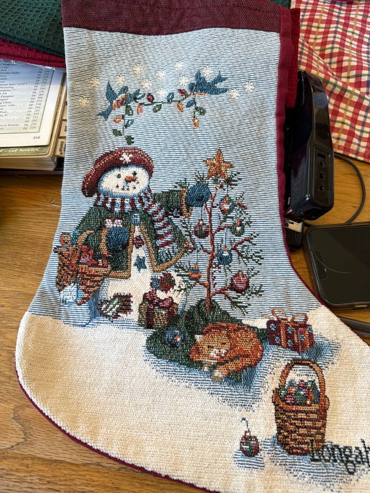 Longaberger stocking.