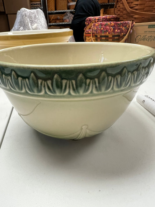 Longaberger American Craft 8” bowl on light Sage