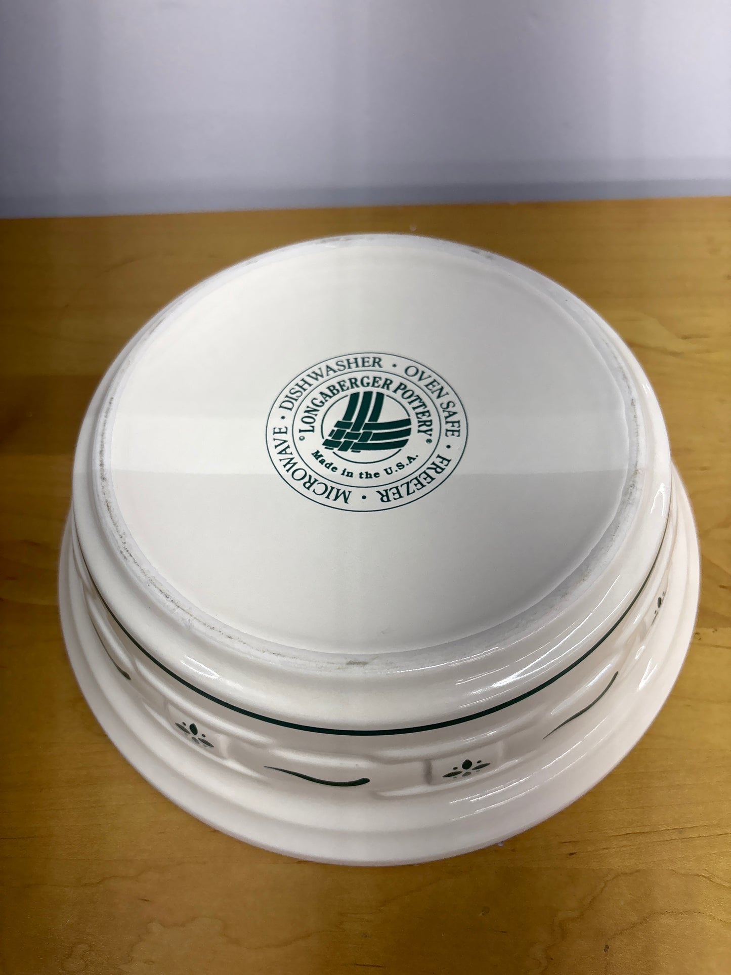 Longaberger 8” Casserole Dish in Heritage Green, no lid