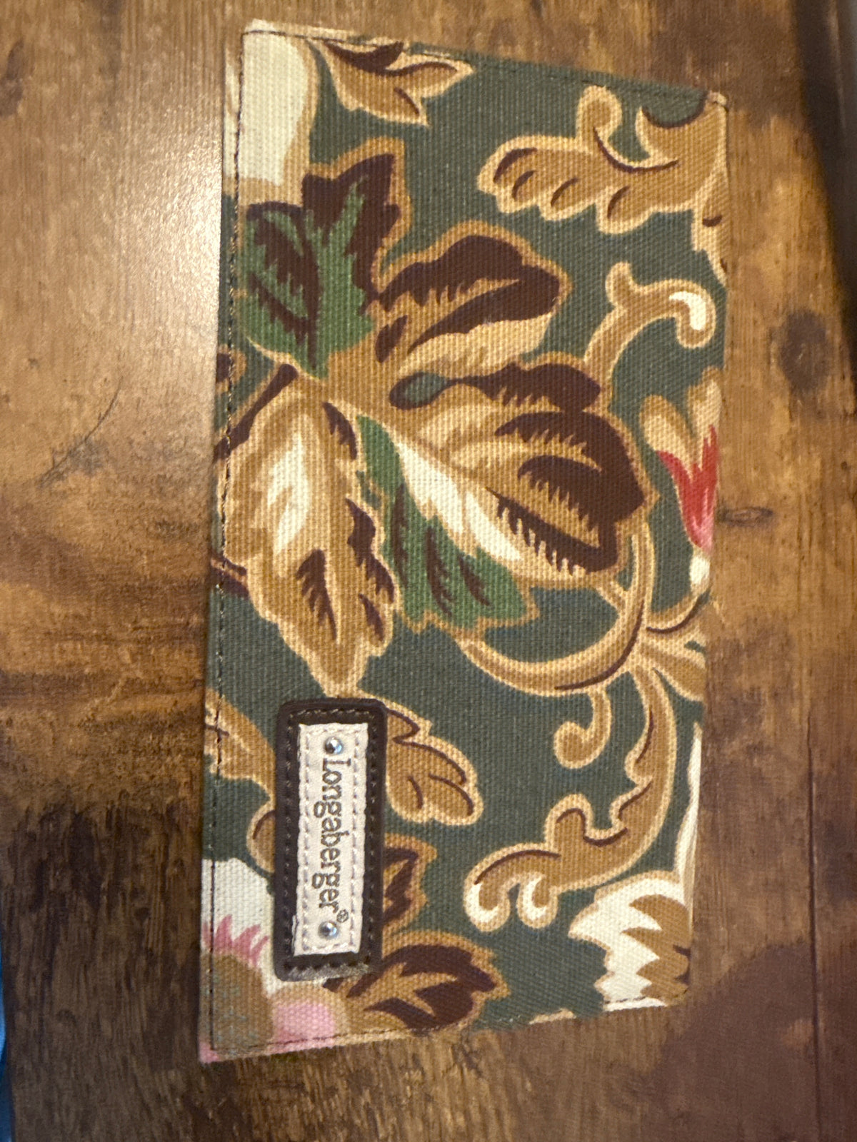Longaberger checkbook cover