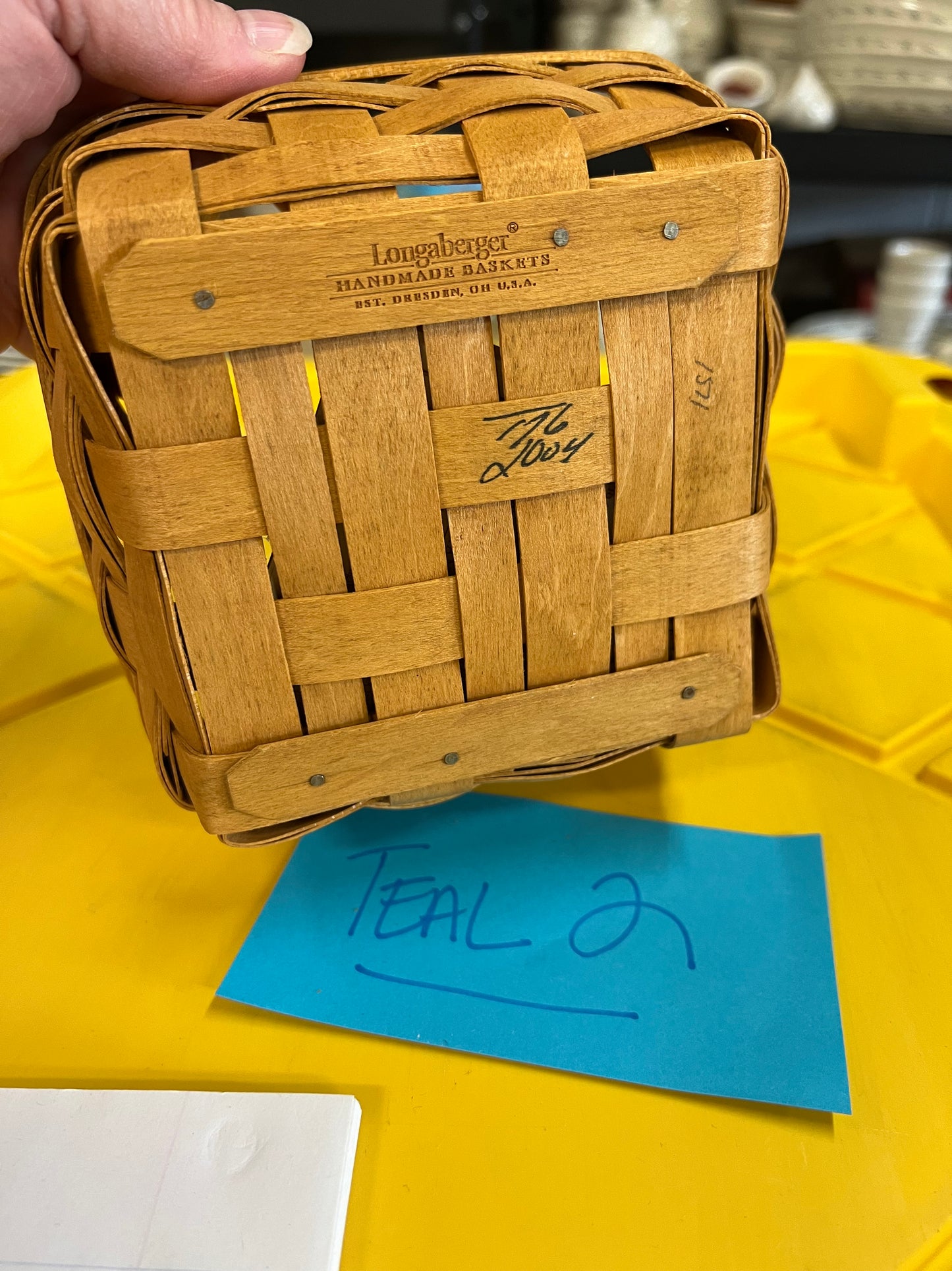 Longaberger blueberry basket