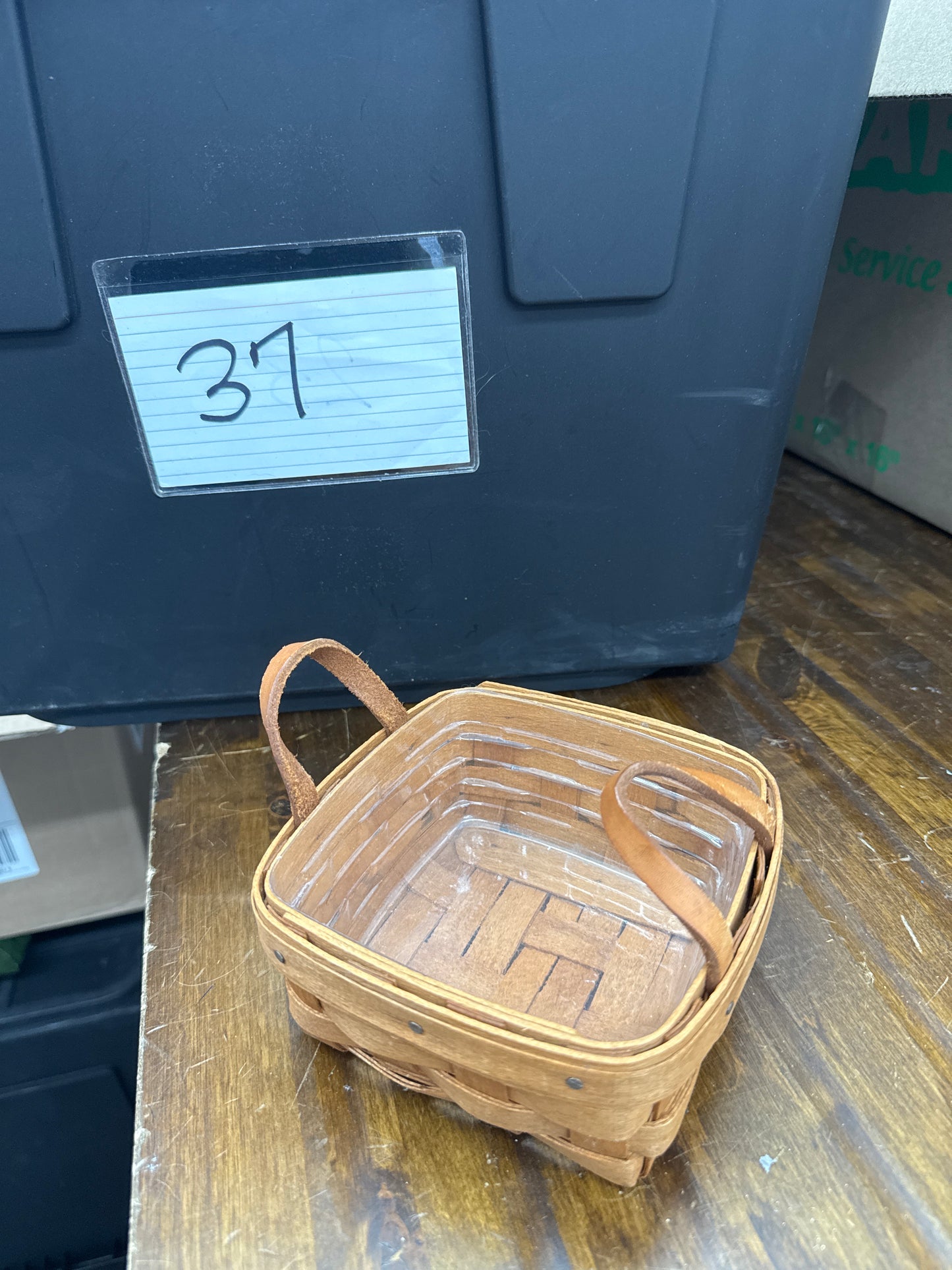 Longaberger basil basket with protector