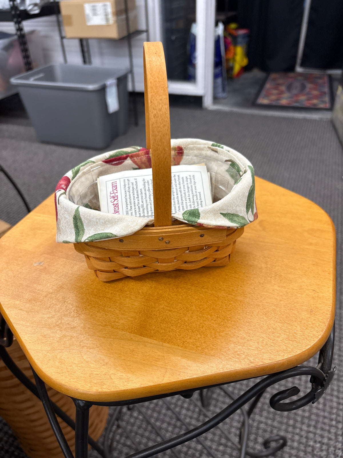 Longaberger 1999 horizon of hope basket with liner and protector