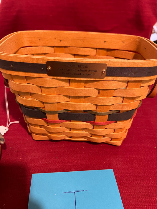 Longaberger sales award basket