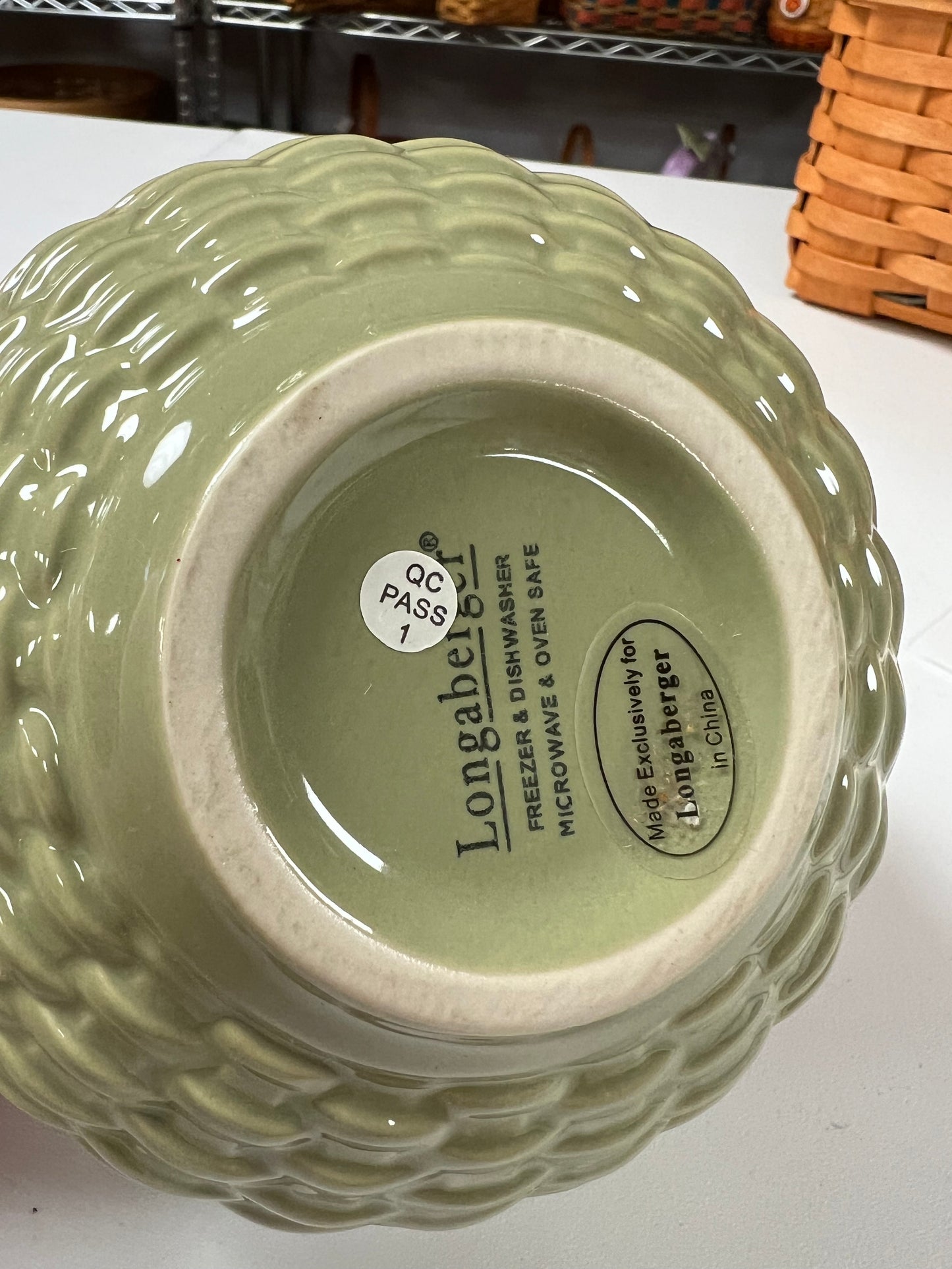 Longaberger woven reflections 5” bowl in Sage