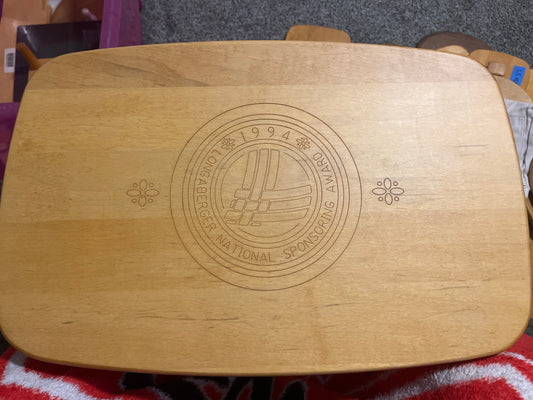 Longaberger 1994 National Sponsorship Award basket lid