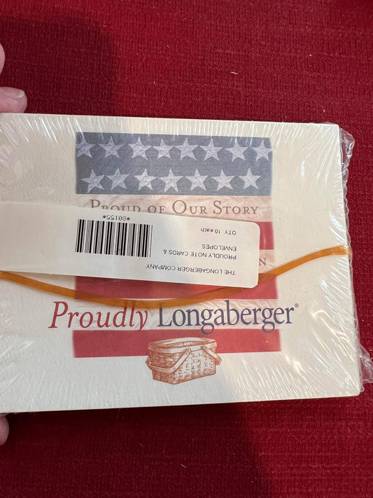 Longaberger Proudly Notecards & Envelopes