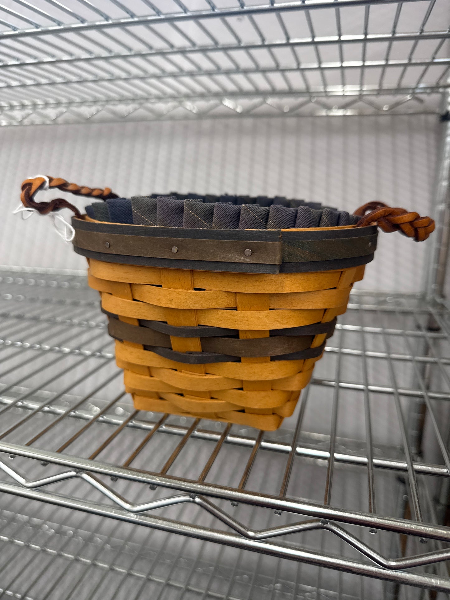 Longaberger collectors club basket with liner and protector