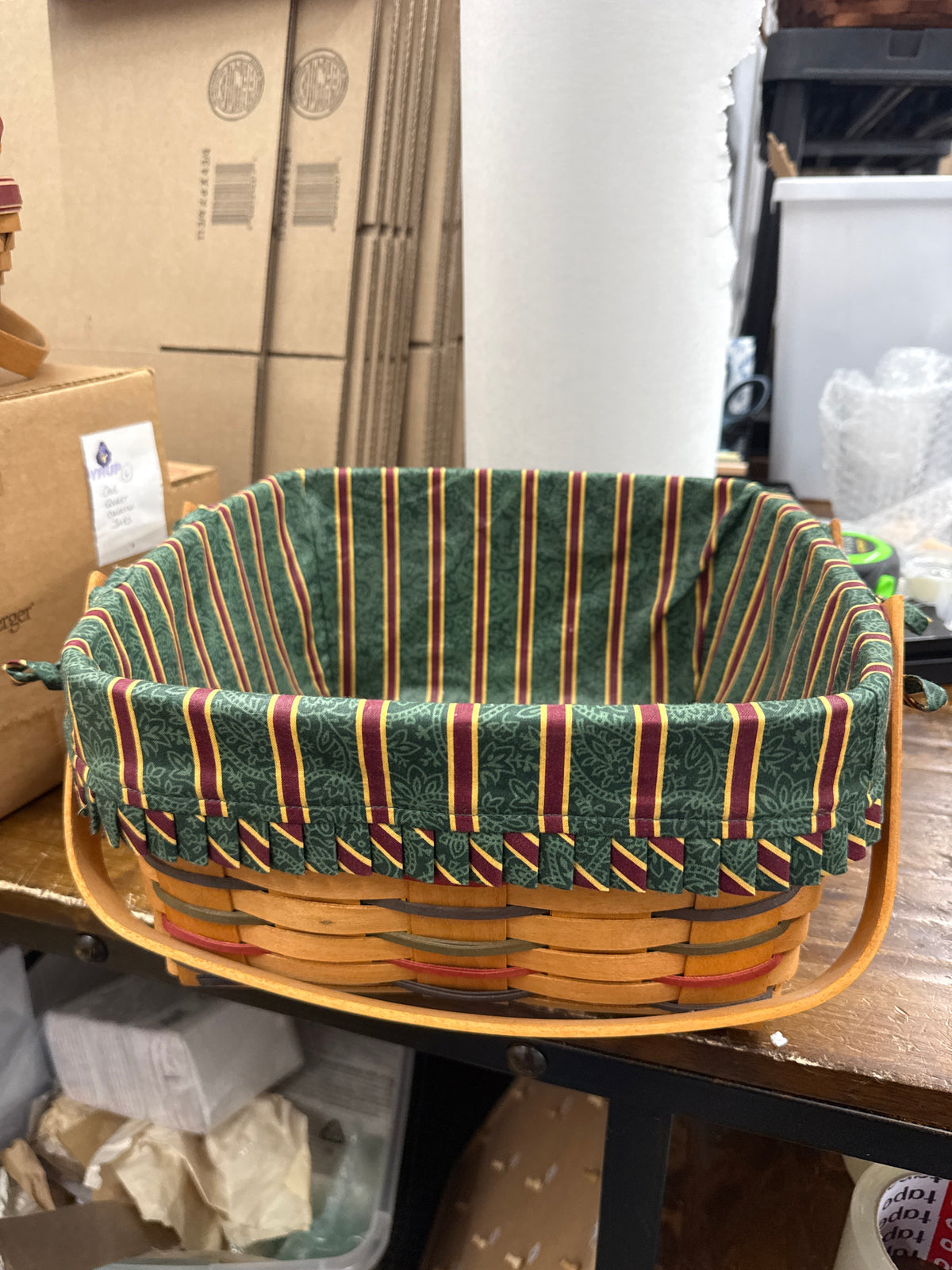 Longaberger cake basket with liner