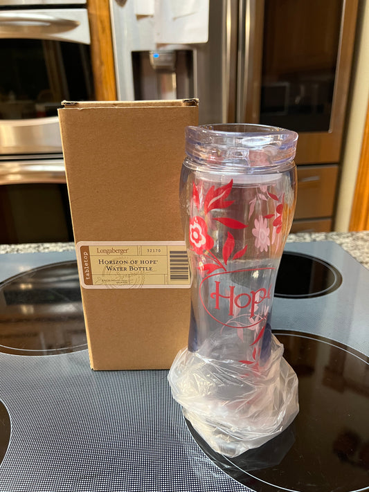 Longaberger horizon of hope water bottle