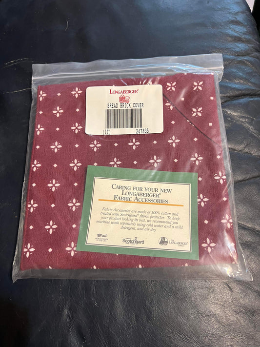Longaberger Bread Brick Cover in Traditional Red