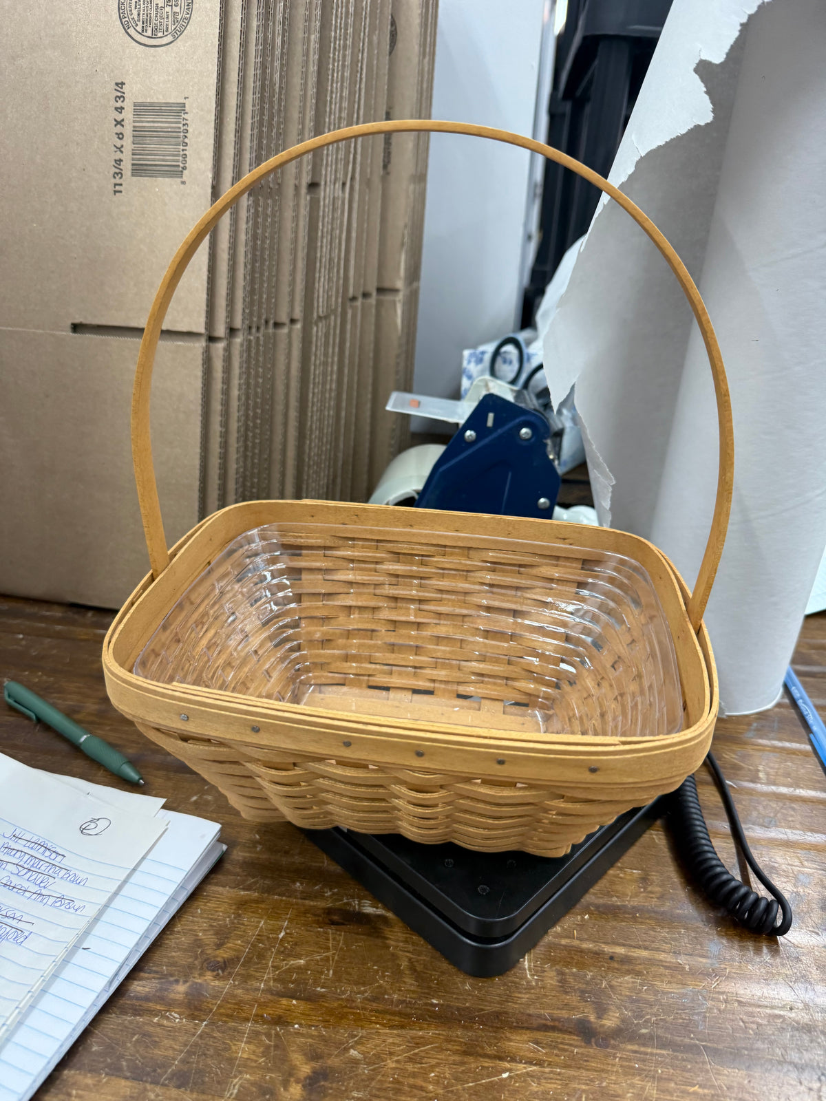 Longaberger 2003 Easter basket with protector