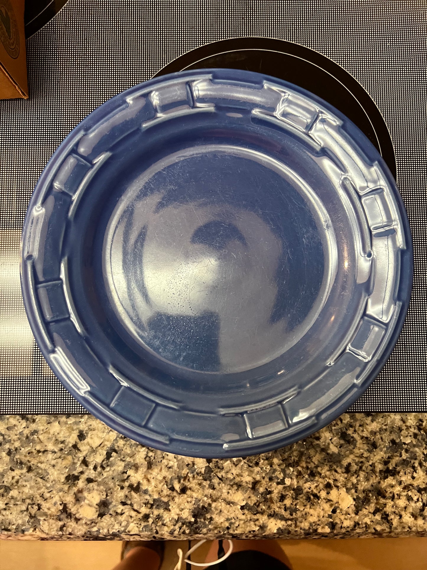 Longaberger dinner plate in cornflower