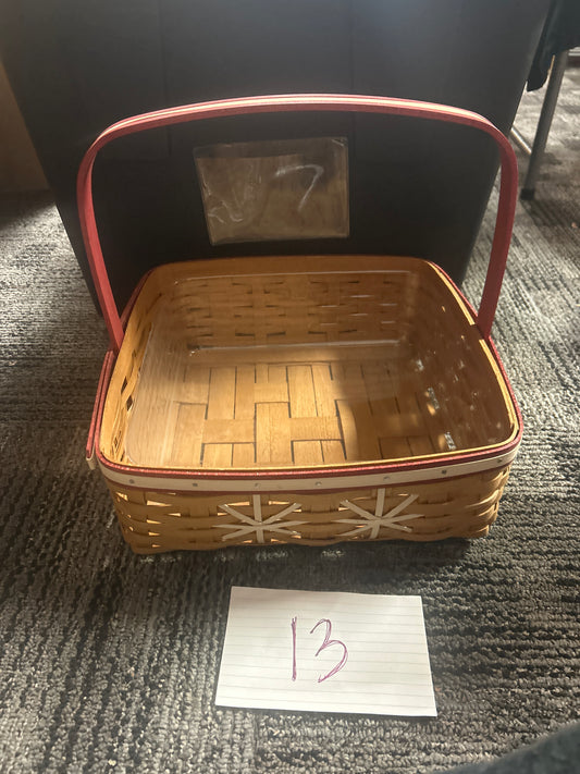 Longaberger snowflake basket