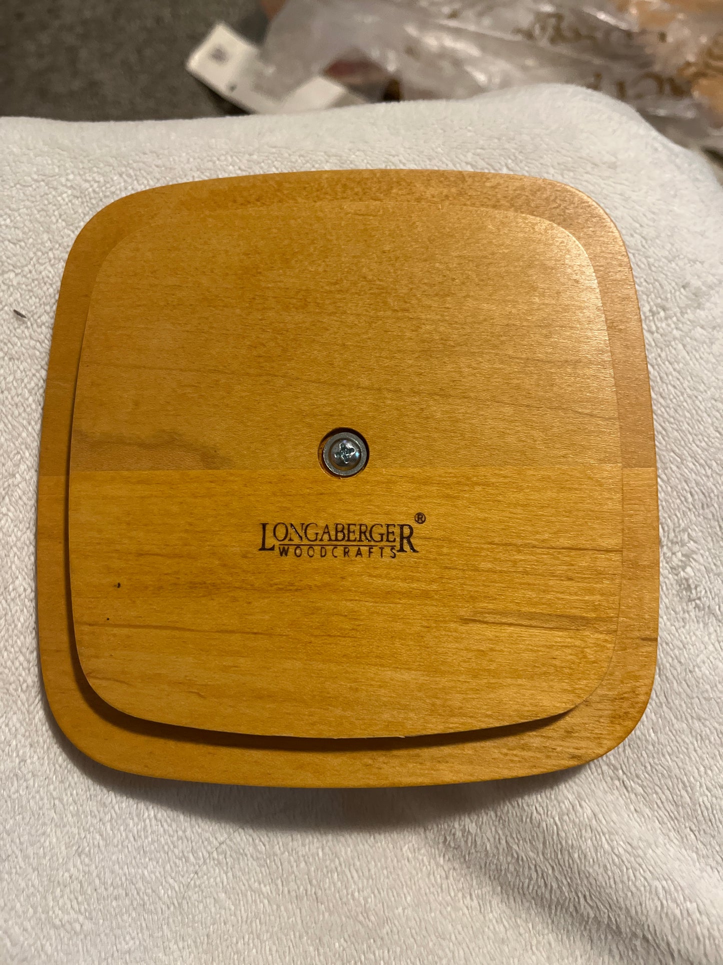 Longaberger 6”x6” square lid