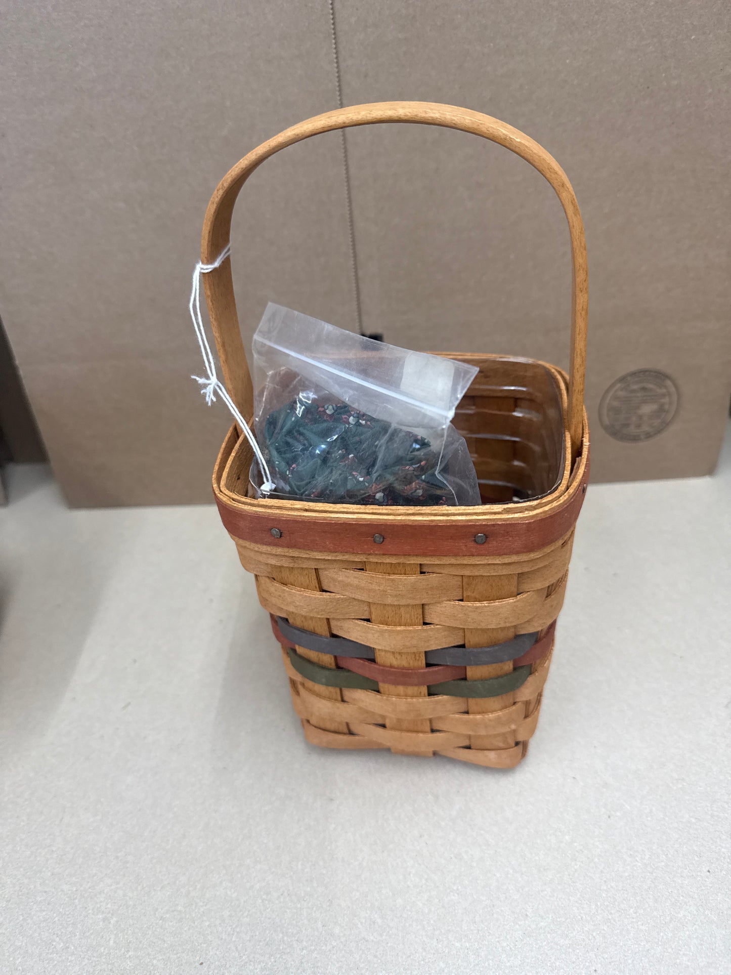Longaberger autumn bittersweet basket with liner and protector