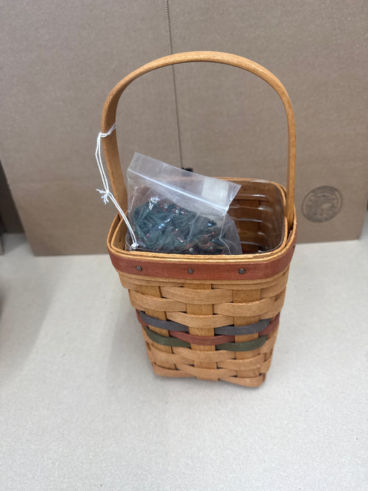 Longaberger autumn bittersweet basket with liner and protector