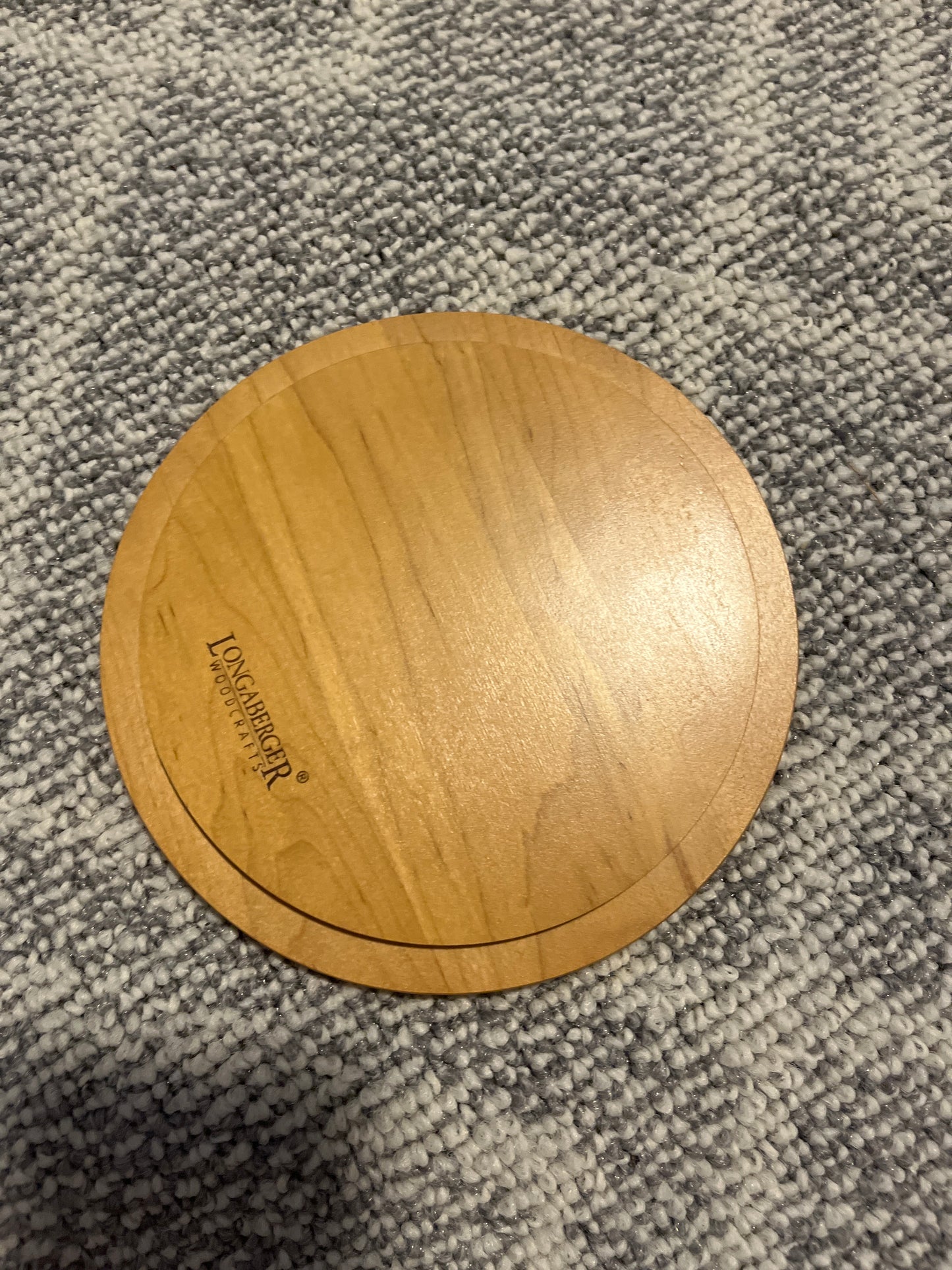 Longaberger 6.5” round lid pumpkin design