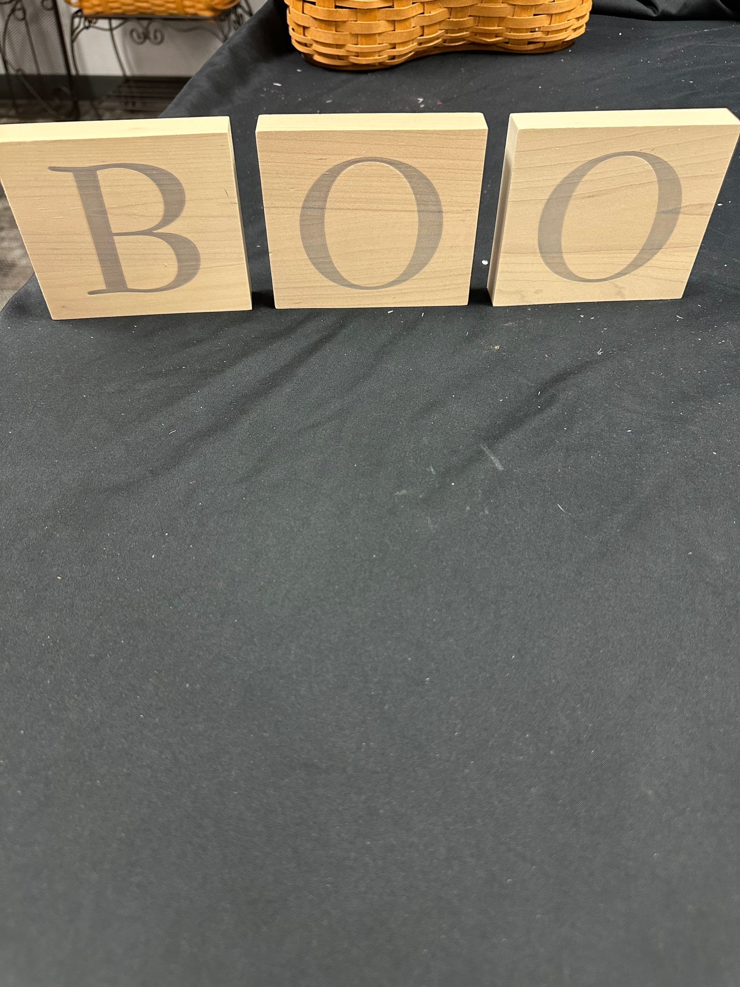 Longaberger Woodcrafts Boo Blocks