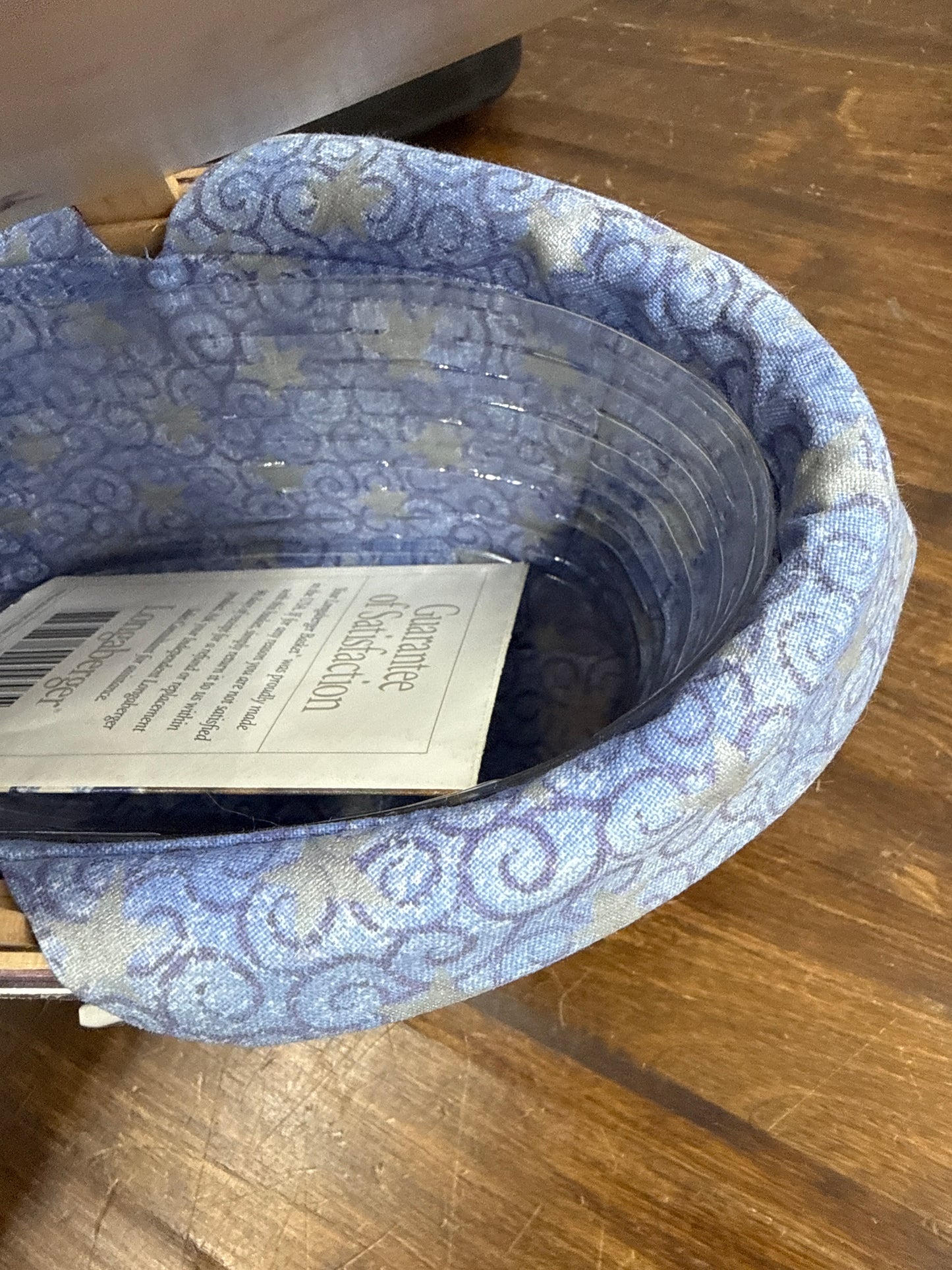 Longaberger century hostess appreciation basket with lid, liner, protector, handle tie, and tie in