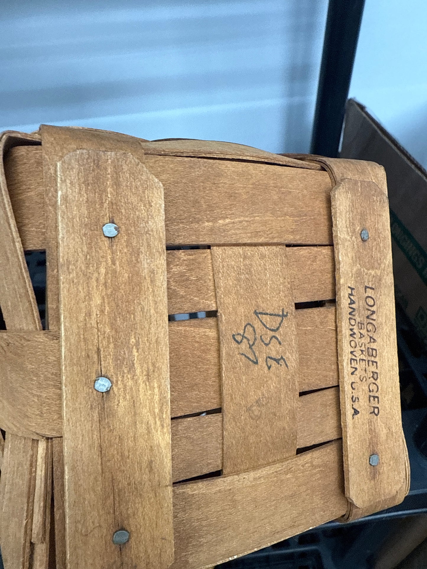 Longaberger tall peg basket