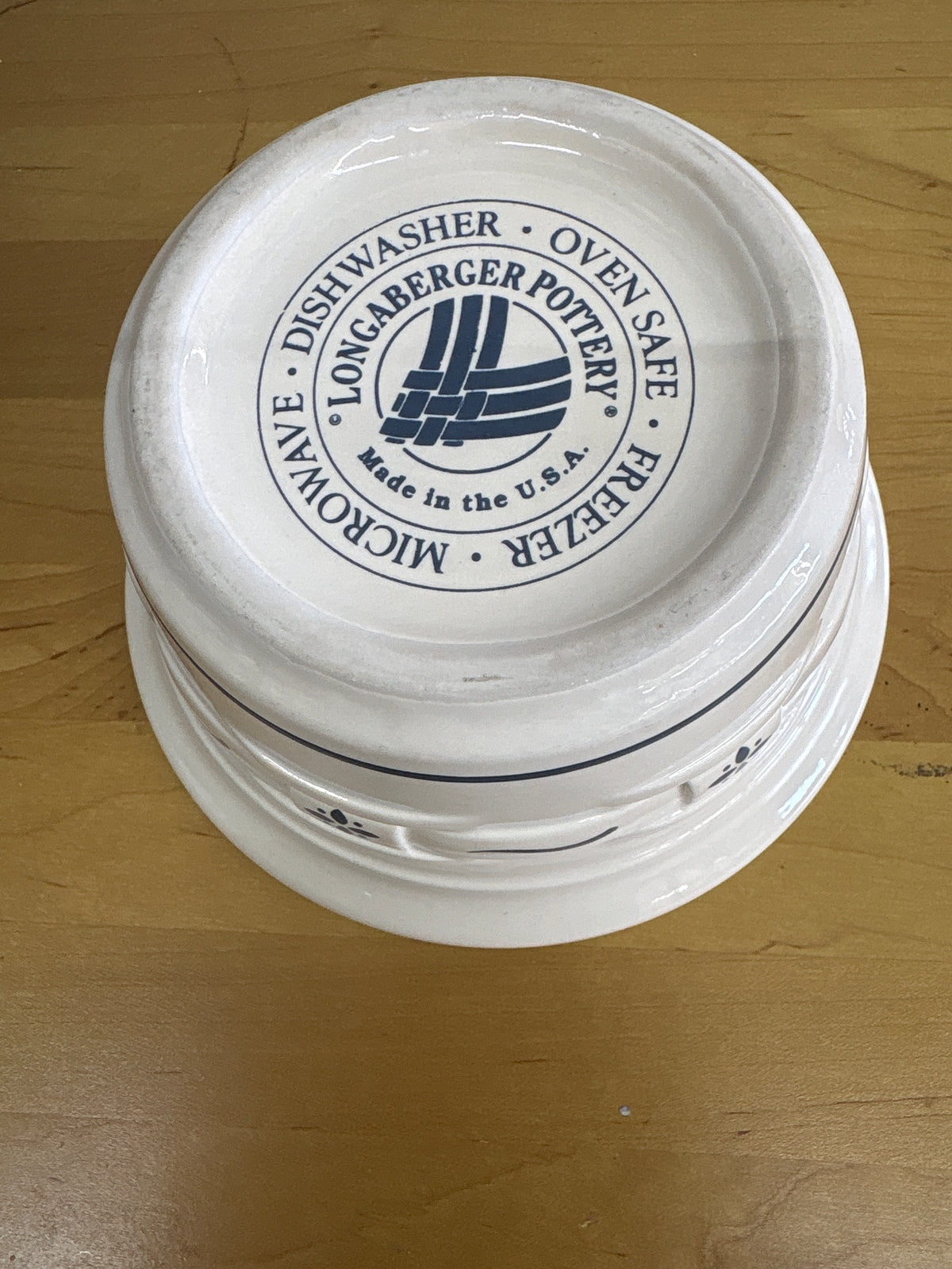 Longaberger Small Casserole Dish in Classic Blue, no Lid