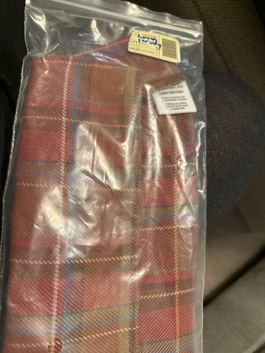 Longaberger long serving liner in toboso plaid