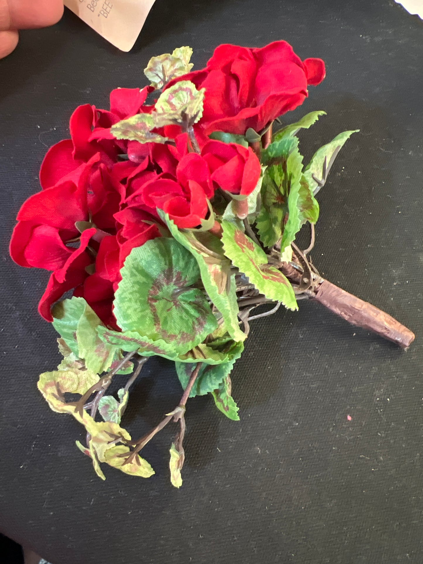 Longaberger Miniature Geranium silk Flower Inserts