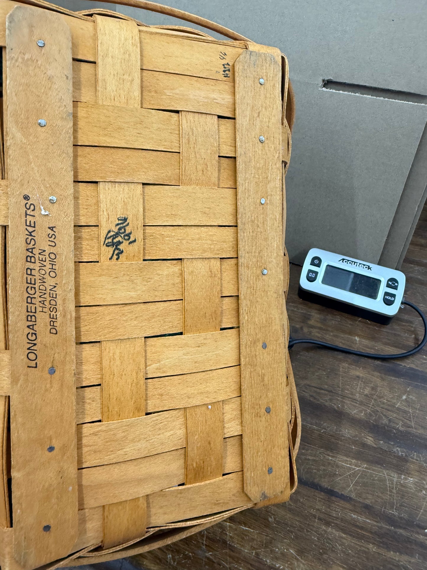 Longaberger cheer basket with liner, protector, and tie on