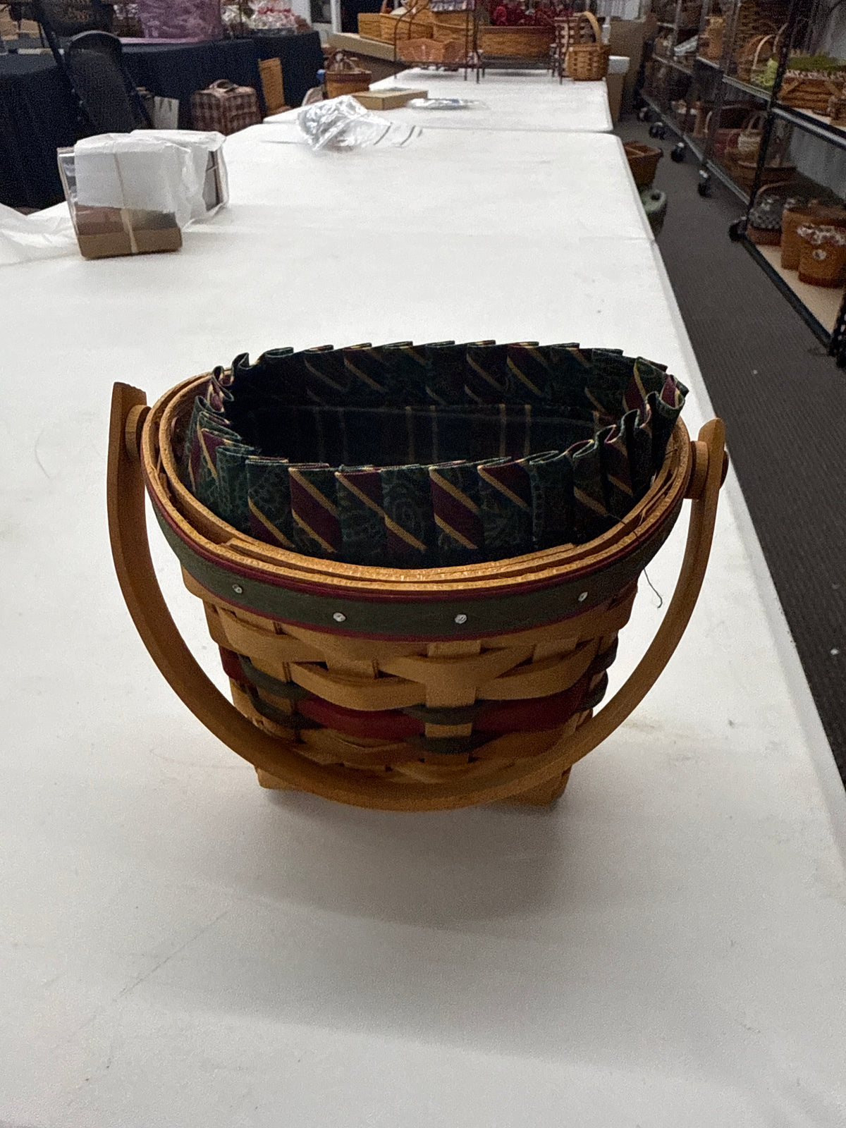 Longaberger little joy basket with liner and protector