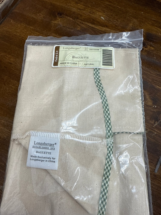 Longaberger baguette liner in natural