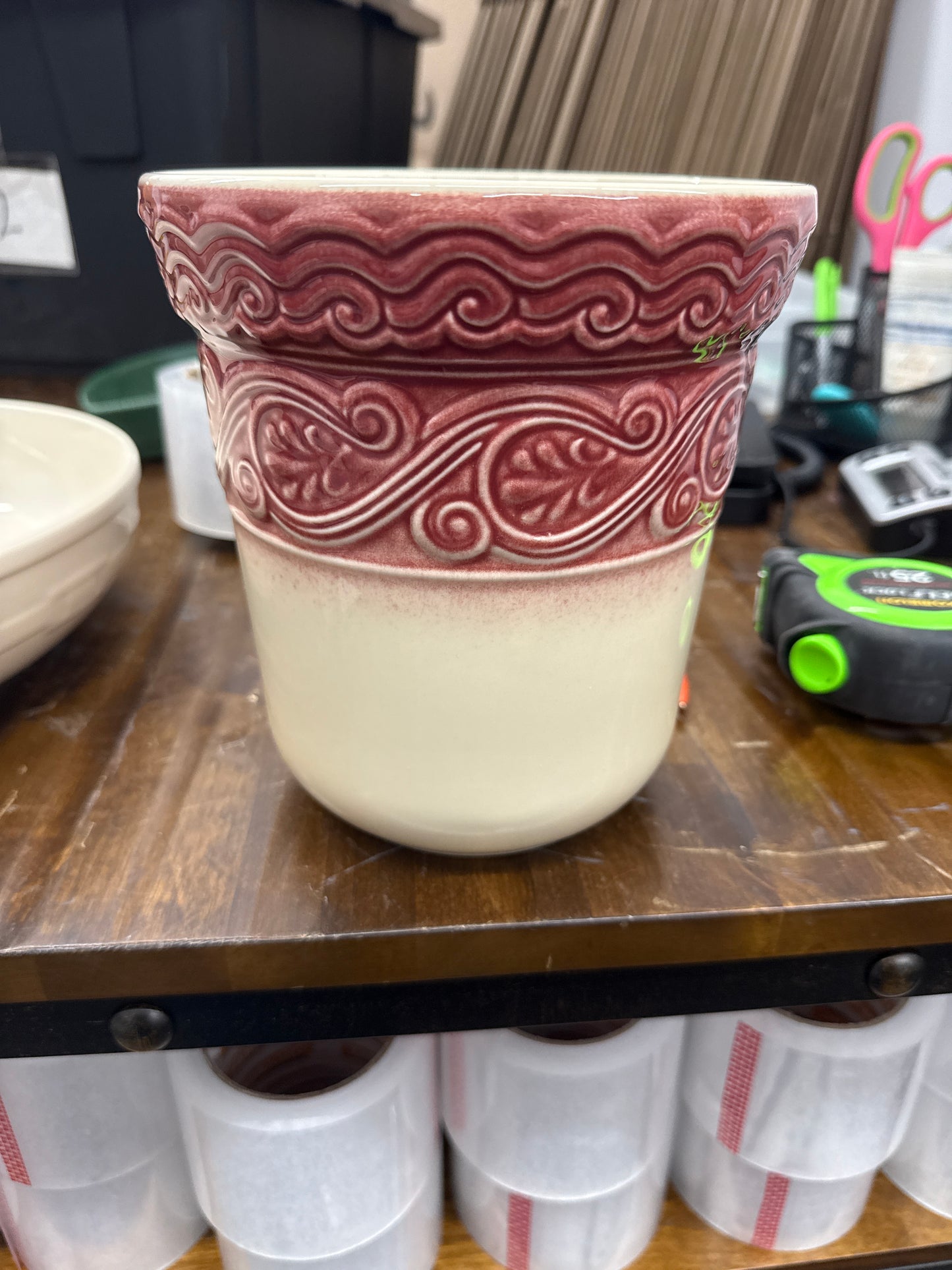 Longaberger American craft croc in light paprika