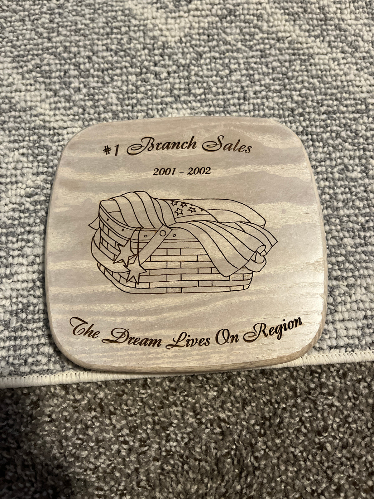 Longaberger 6.25” 2001-2002 Branch sales lid