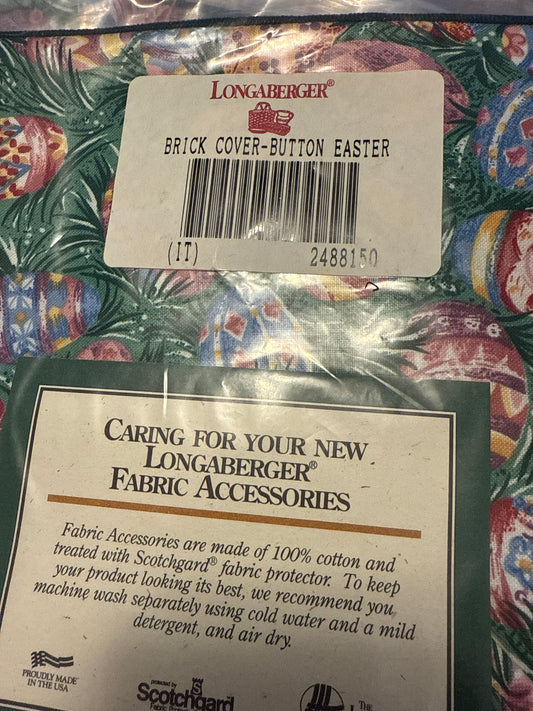 Longaberger brick cover-button in Easter