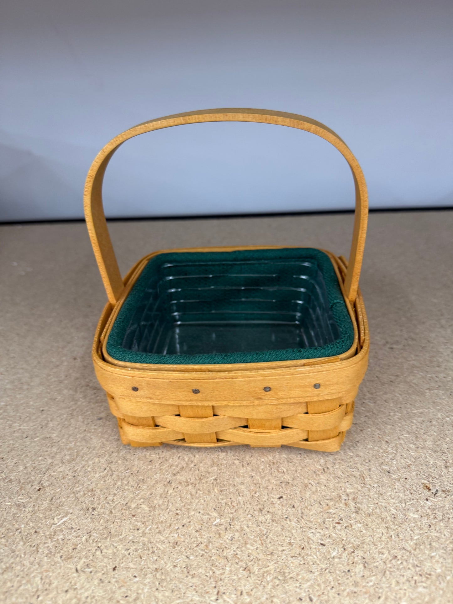 Longaberger tarragon with liner and protector