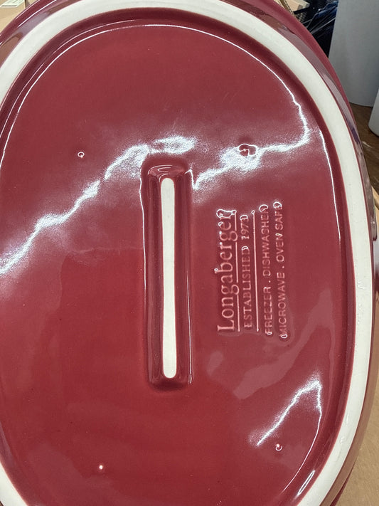 Longaberger get together bowl in paprika