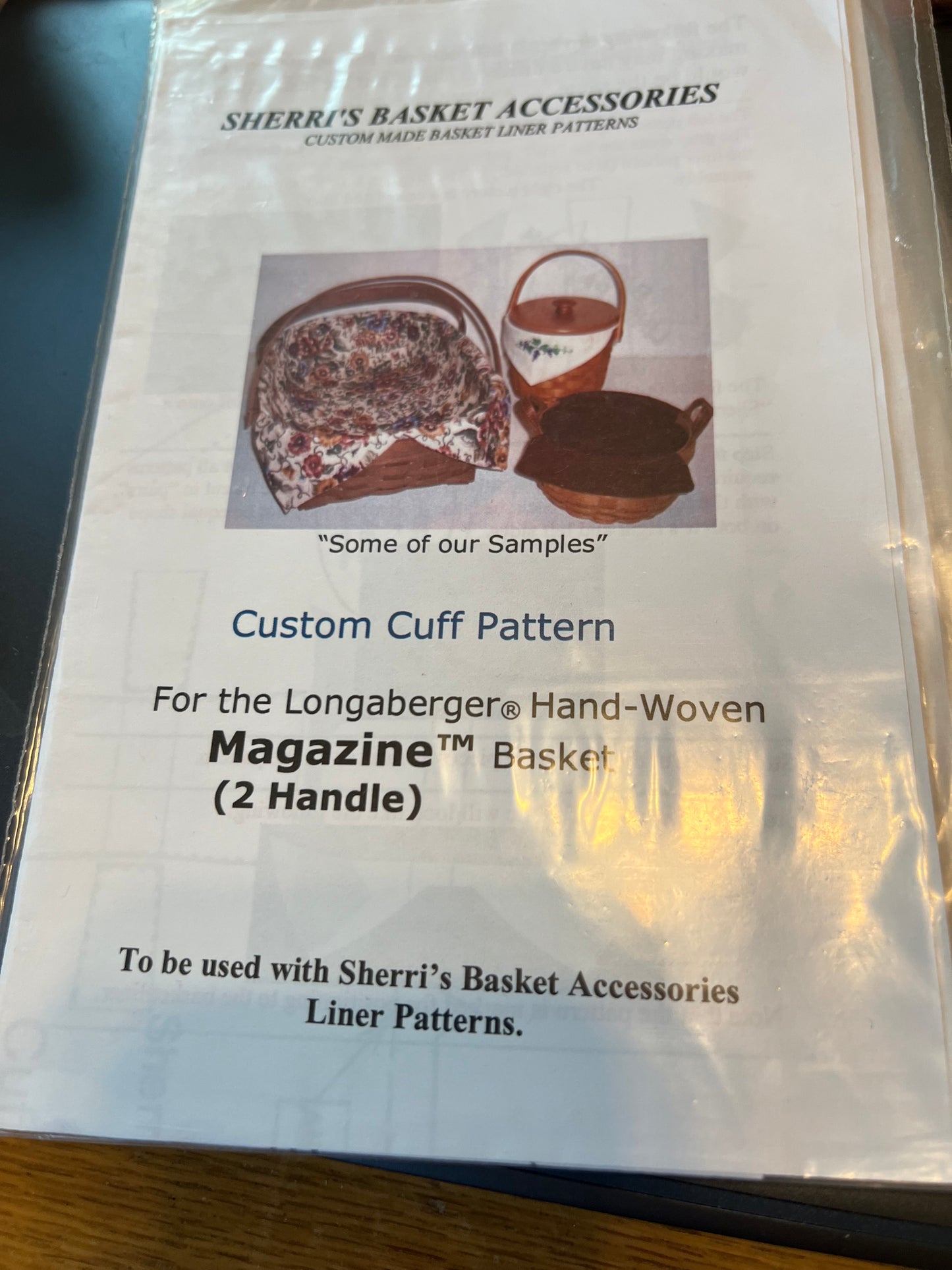 Pattern for 2 handle magazine custom cuff