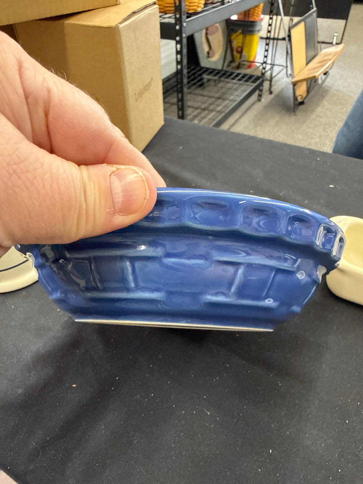 Longaberger 6” Pie Plate in Cornflower