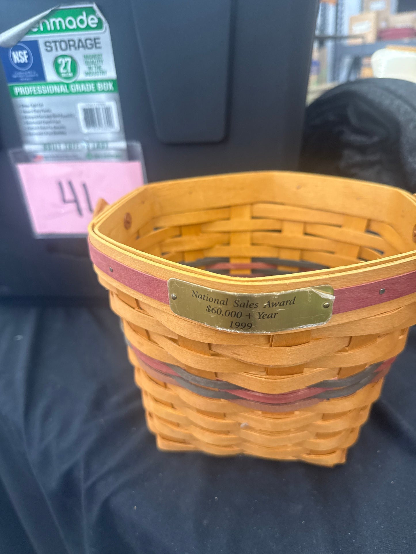 Longaberger sales award basket