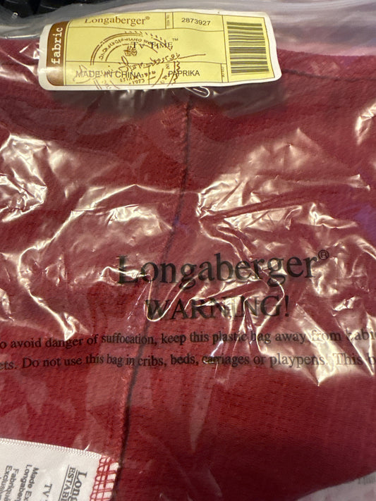 Longaberger tv time liner in paprika