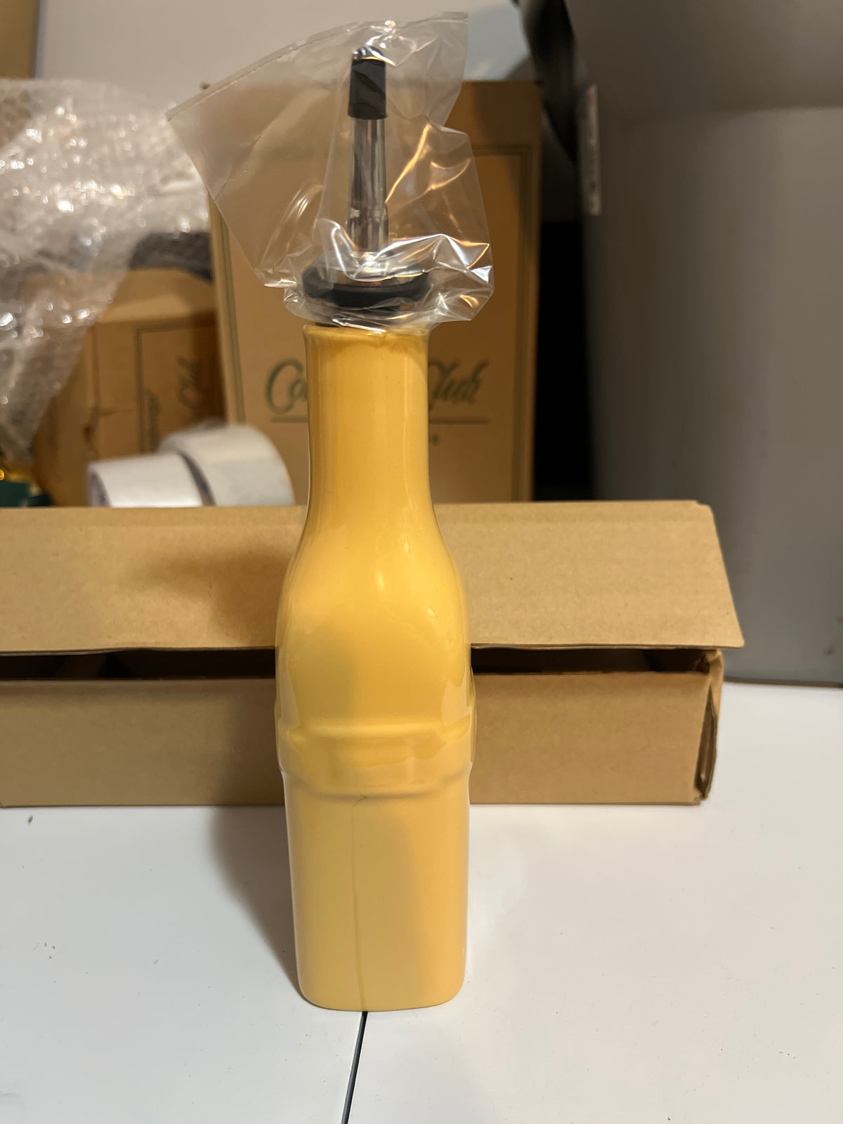 Longaberger Oil Bottle in butternut