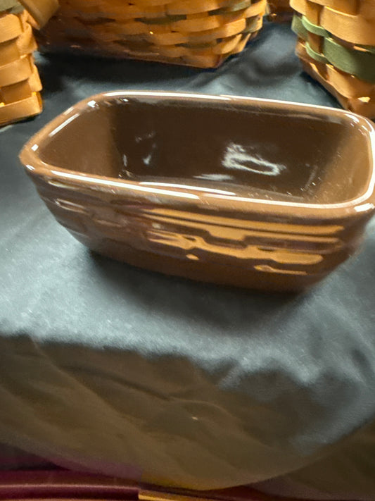 Longaberger tidbit bowl in chocolate