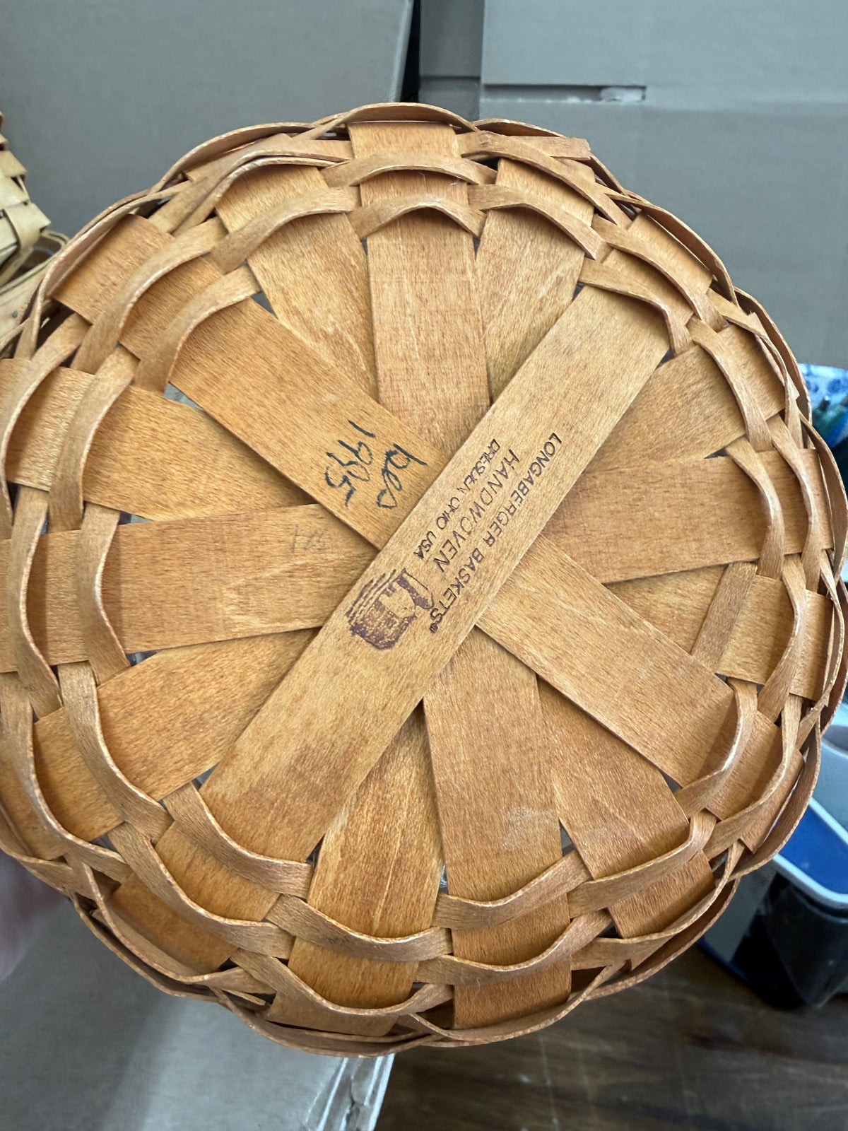 Longaberger heartland button basket with protector