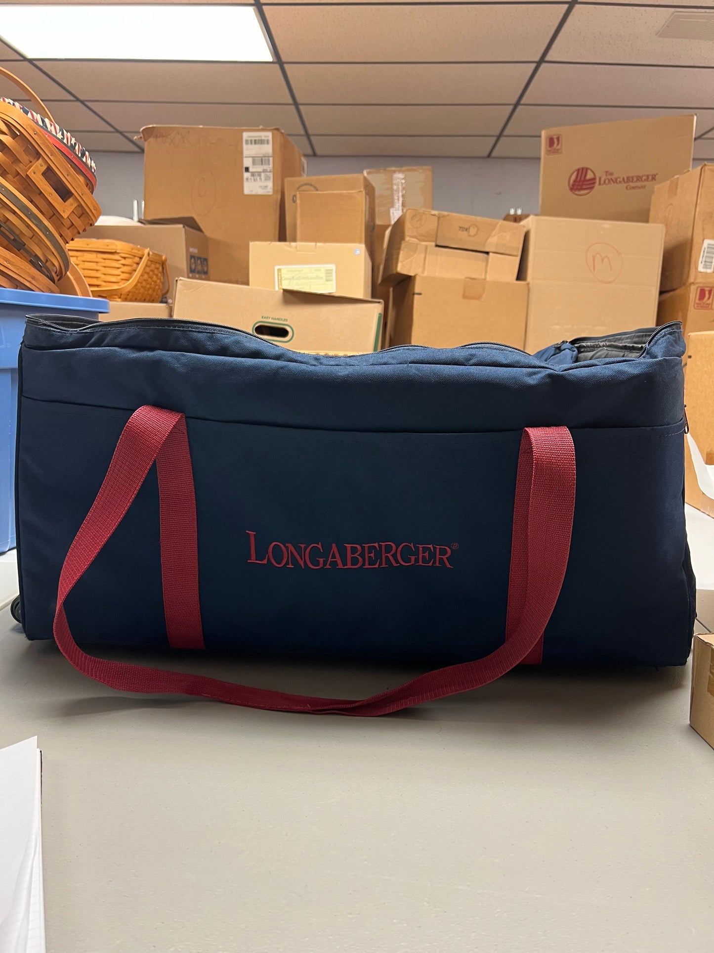 Longaberger consultant large rolling bag