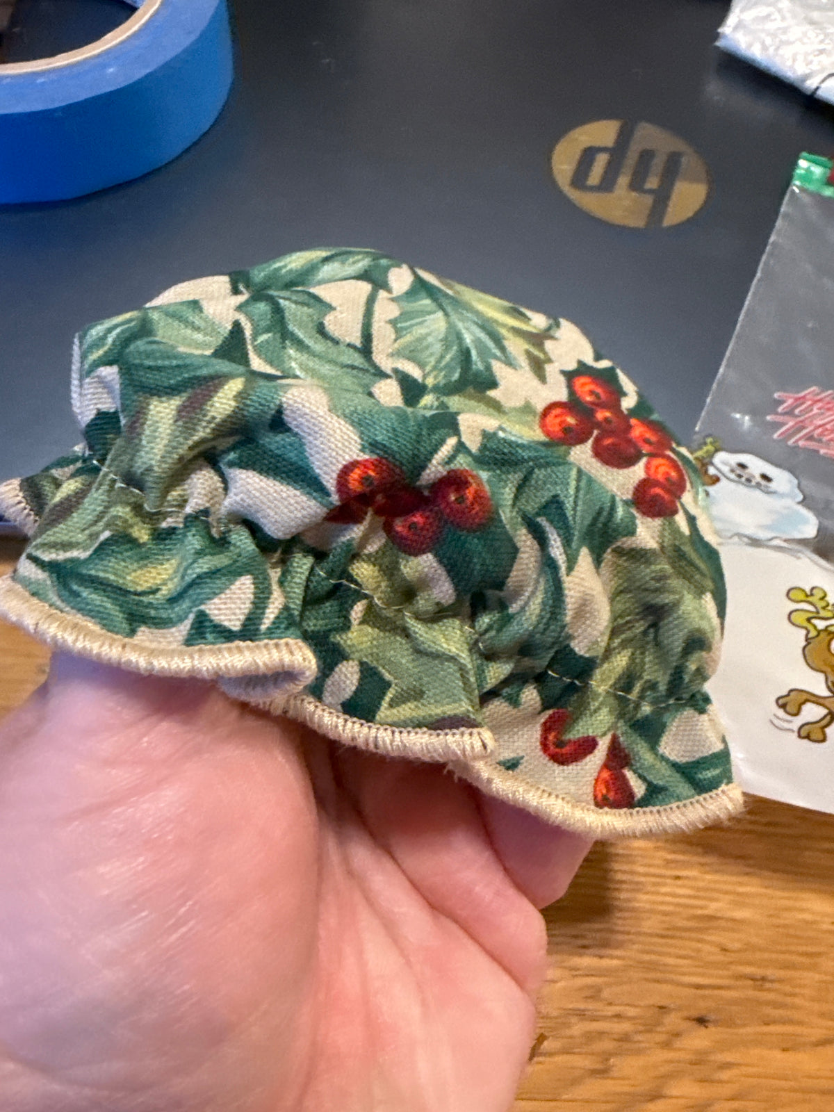 Longaberger jar bonnet in American holly