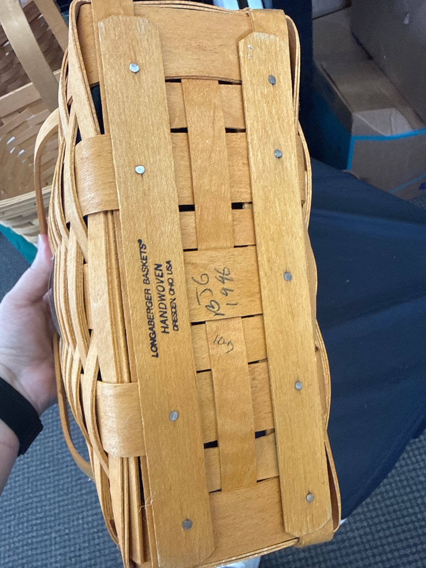 Longaberger 1996 charter member basket with liner