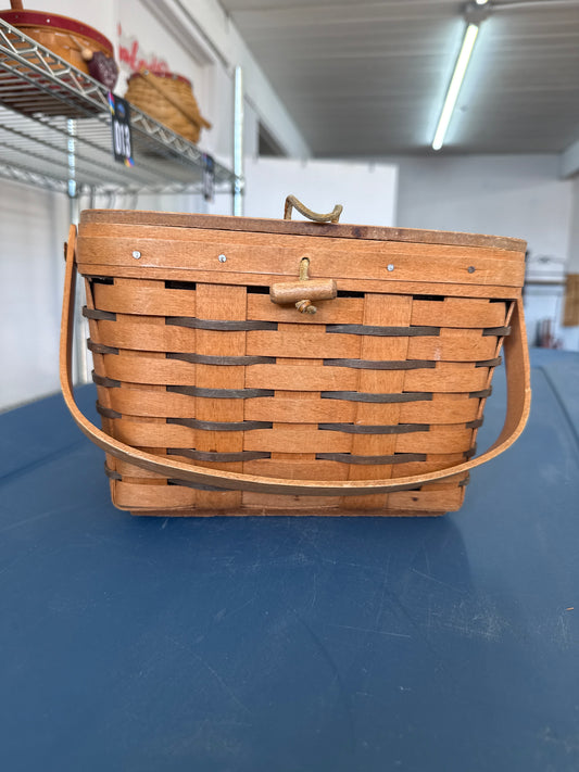 Longaberger medium heartland purse basket with protector